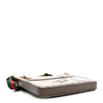 Soft GG Supreme Monogram Courrier Web Medium Flat Messenger Bag Beige New Acero Multicolor