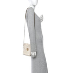 Calfskin Matelasse Mini GG Marmont 2.0 Bucket Bag White