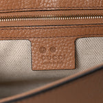 Pebbled Calfskin Medium Soho Flap Crossbody Camelia