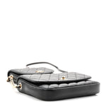 Lambskin Quilted Side Packs Black