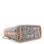 Metallic Visetos Medium Liz Reversible Shopper Tote Champagne Gold