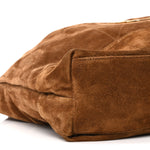 Suede Monogram Large Jamie Pochon Caramel Cognac