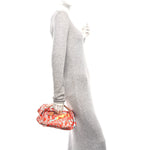 Silk Balusoie Vache Hunter La Promenade du Matin Bandana Bag Orange Poppy Fauve