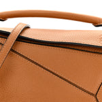 Grained Calfskin Mini Puzzle Bag Tan