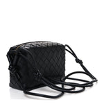 Nappa Intrecciato Mini Loop Camera Bag Black