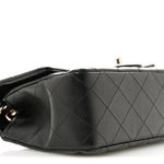 Lambskin Quilted Mini Rectangular Flap Black