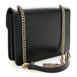 Dollar Calfskin Small Interlocking G Shoulder Bag Black