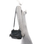 Sugar Goatskin Small Pandora Black