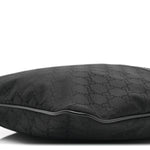 Nylon Monogram Small Flat Messenger Bag Black