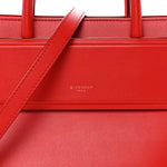 Smooth Calfskin Mini Horizon Satchel Red