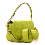 Nappa FF 1974 Embossed Baguette Wasabi