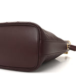 Lambskin Carre Quilted Cassandre Small Bucket Bag Hot Wine