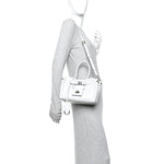 Smooth Calfskin Mini Bel Air Carry All Bag White