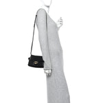 Lambskin Vlogo Mini Crossbody Bag Black
