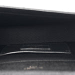 Grain De Poudre Textured Mixed Matelasse Triquilt Small Monogram Monochrome Satchel Black