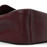 Grained Calfskin Small Souplissimo Maxi Flap Dark Burgundy