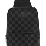 Damier Graphite Avenue Sling Bag Onyx Silver