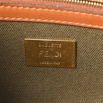 Canvas Vitello King FF Embroidered Baguette Amazzonia Cuoio