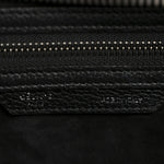 Drummed Calfskin Micro Luggage Black