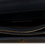 Lambskin Quilted Small Art Nouvelle Flap Bag Navy