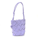 Nappa Maxi Intrecciato Clasp Bucket Bag Wisteria