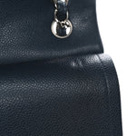 Caviar Quilted Jumbo Double Flap Blue