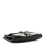 Vitello Shine Crystal Shoulder Bag Black