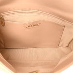 Lambskin Quilted Large CC Funky Town Flap Beige
