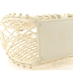Recycled Plastic Vitello Liberty Matte Small Fendi Basket White Ice