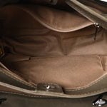 Washed Calfskin Diamond Stitch Hamptons Shopping Tote Green
