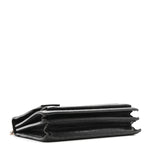 Calfskin Crocodile Embossed Medium Monogram Sunset Black