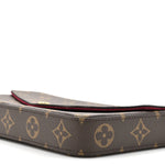 Monogram Pochette Felicie Chain Wallet Fuchsia