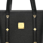 Saffiano Studded Mini Tote Bag Black