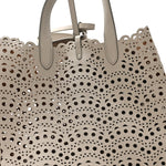Lux Calfskin Vienne Wave Mina 25 Bag Perle