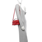 Glazed Calfskin Le Grand Bambino Red