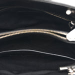Calfskin Y Quilted Monogram Small Loulou Shopper Black