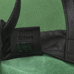 Calfskin Logo Drawstring Backpack Green