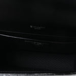 Grain De Poudre Textured Mixed Matelasse Triquilt Medium Monogram Satchel Black