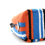 Terry Cloth Small Stripe Tote Arancio