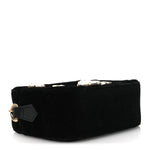 Velvet Matelasse Marquise Crystals Mini GG Marmont Chain Shoulder Bag Black
