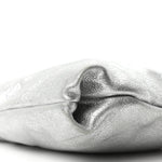 Metallic Goatskin Callie Mea Tassel Silver