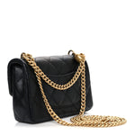 Caviar Quilted Mini Sweetheart Rectangular Flap Black