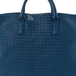 Nappa Intrecciato Medium Convertible Tote Atlantic