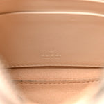 Calfskin Matelasse Chevron Mini GG Marmont Half Moon Hobo Mystic White