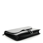 Ultra Matte Calfskin Saddle Chain Pouch Black