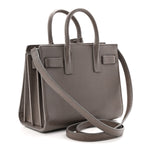 Grained Calfskin Baby Sac De Jour Fog