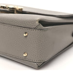 Dollar Calfskin Interlocking G Top Handle Shoulder Bag Loess