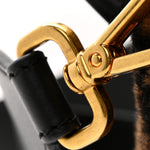 Shearling Vitello Dolce Macro FF 1974 Baguette Tobacco Black