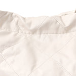Shiny Calfskin Quilted Chanel 22 White Black