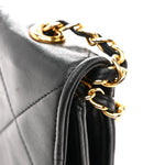 Lambskin Quilted Diamond CC Flap Black